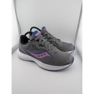 Saucony Cohesion 16 Women's Size 10 Gray And Purple Sneakers Running Shoes